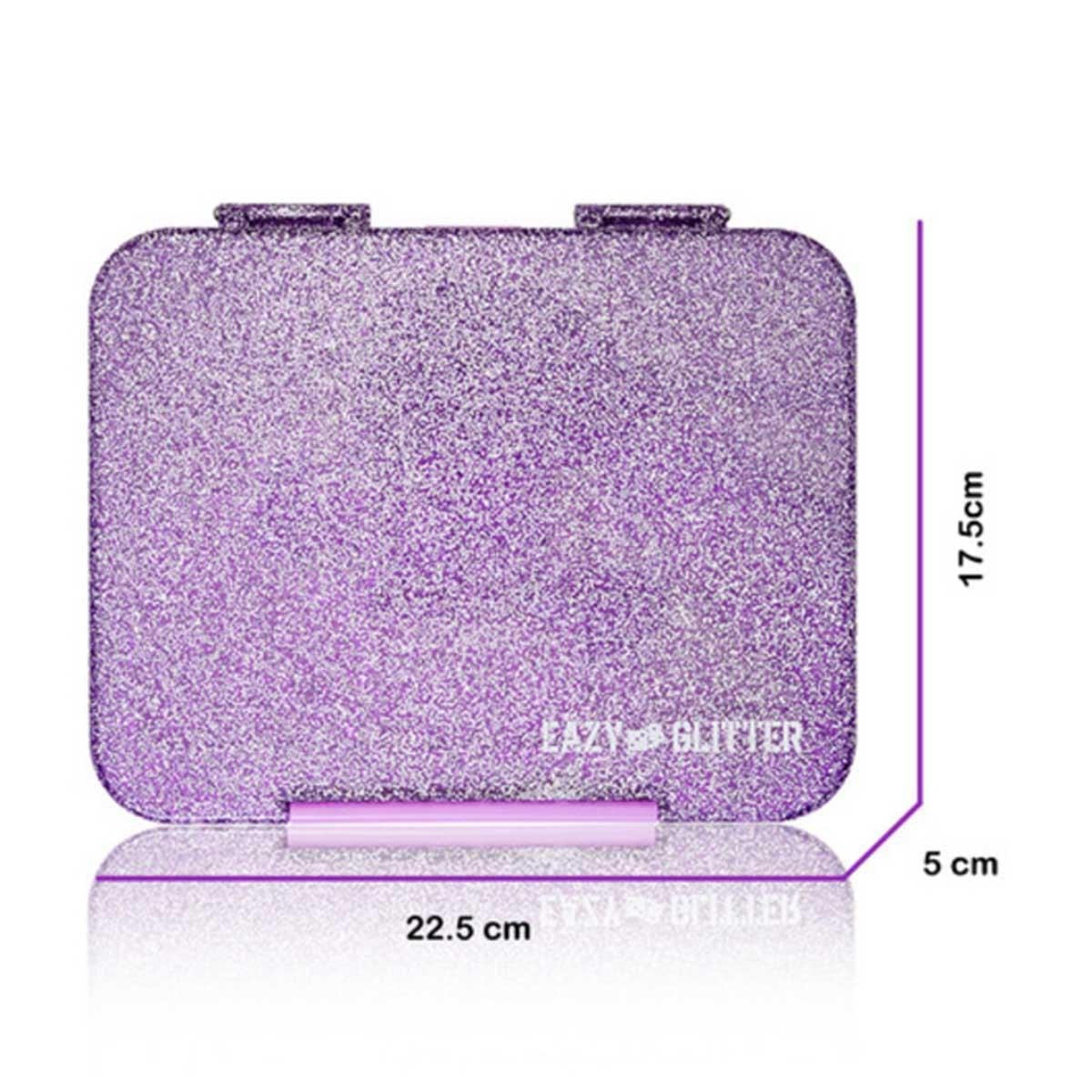مجموعة حقائب مدرسية من إيزي كيدز مكونة من 4 قطع، بتصميم لامع باللون البنفسجي، تحمل شعار "قوة الفتاة".