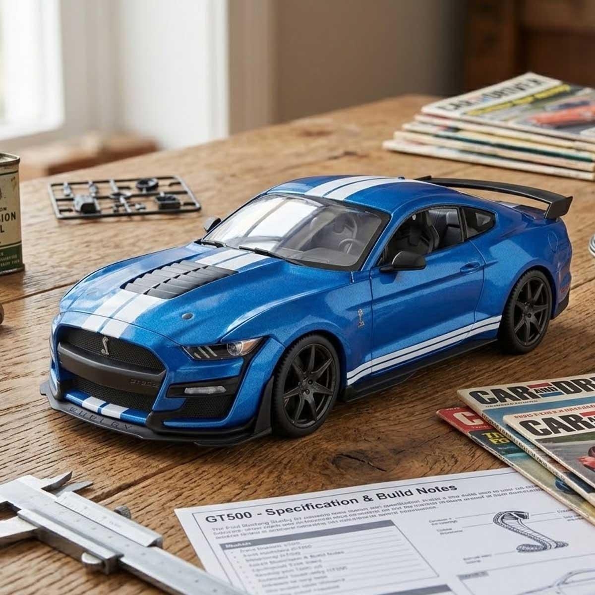 مايستو سيارة موستانغ شيلبي GT500 2020 (CFTP) معدن مصبوب بمقياس 1:18 للجنسين، 8-10 سنوات