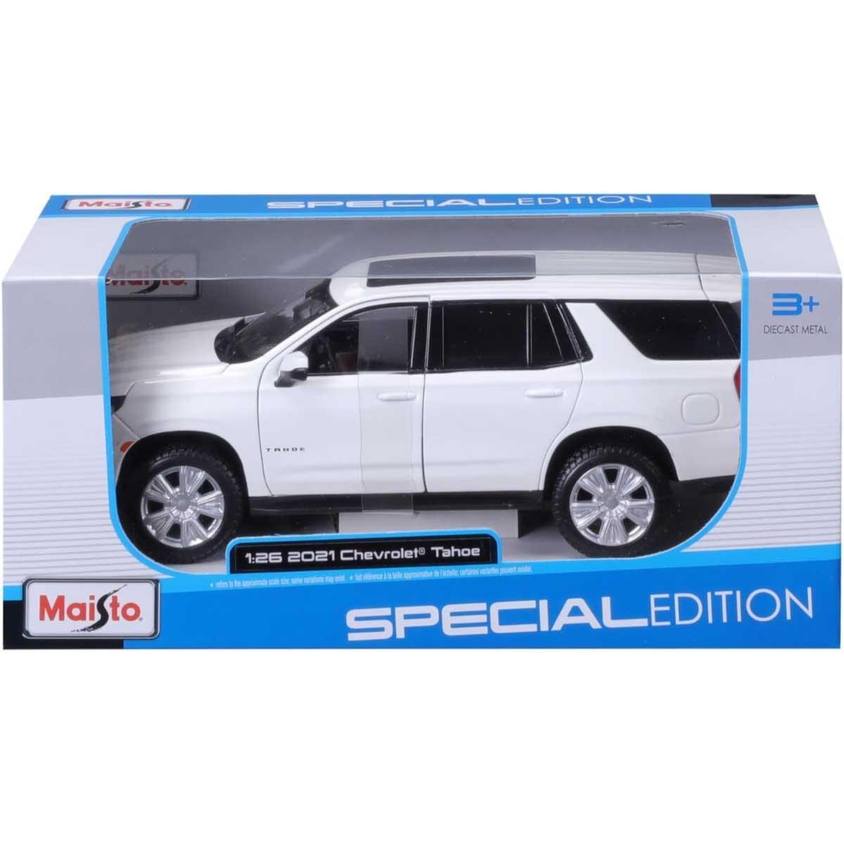مايستو سيارة SUV شيفروليه تاهو 2021 معدن مصبوب بمقياس 1:24 للجنسين، 8-10 سنوات