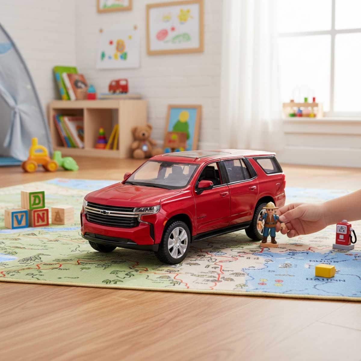 مايستو سيارة SUV شيفي تاهو 2021 إصدار خاص معدن مصبوب بمقياس 1:24 للجنسين، 8-10 سنوات