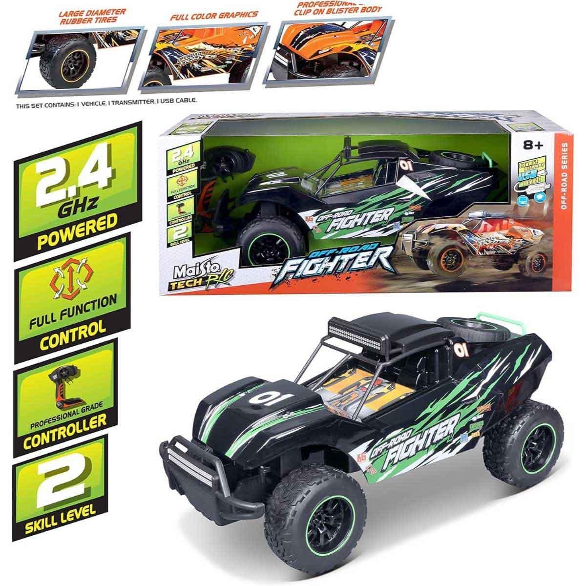 مايستو سيارة روك فايتر للطرق الوعرة بالتحكم عن بعد للجنسين، 8-10 سنوات