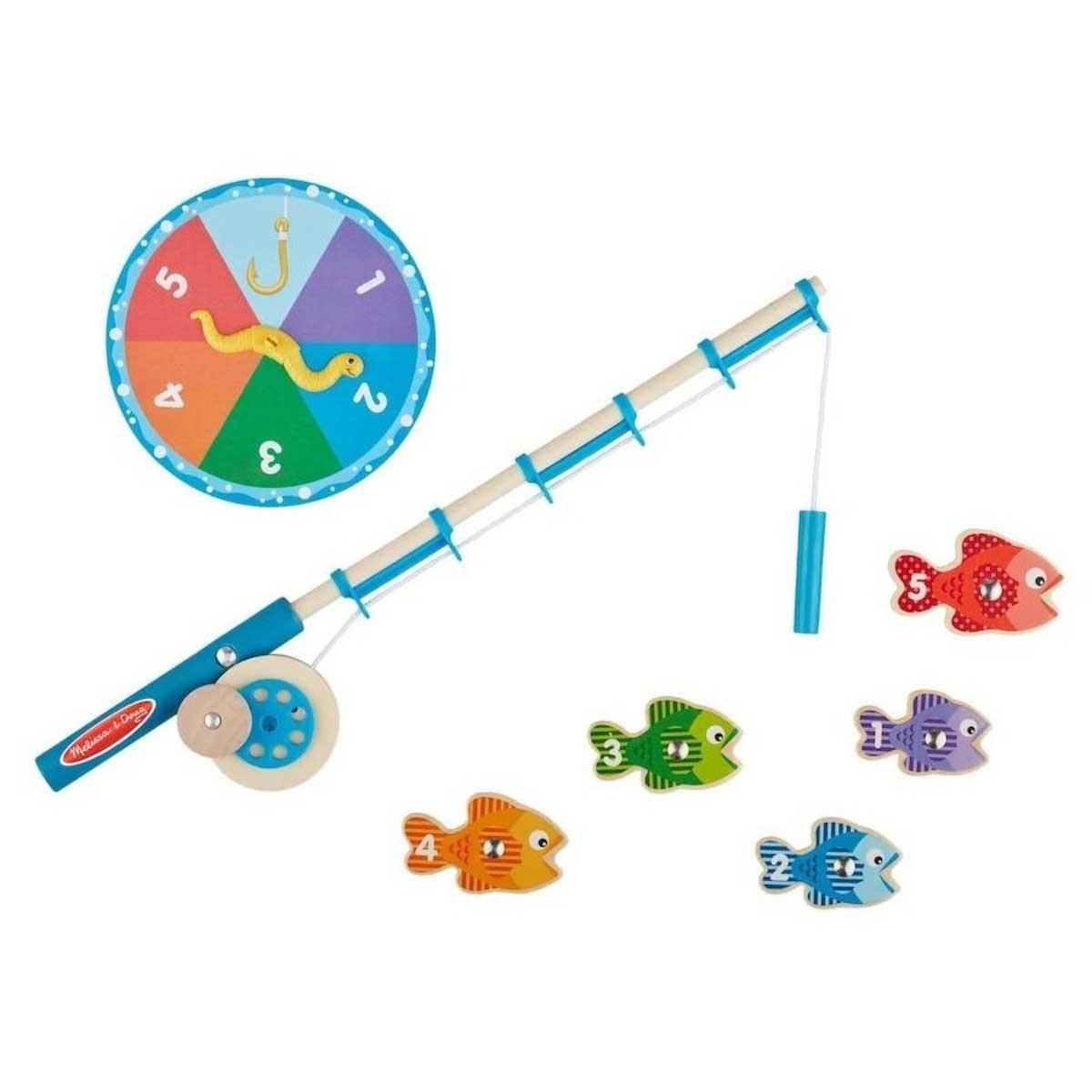 ميليسا آند دوغ لعبة تعليمية صيد خشبية كاتش آند كاونت للجنسين، 3-4 سنوات