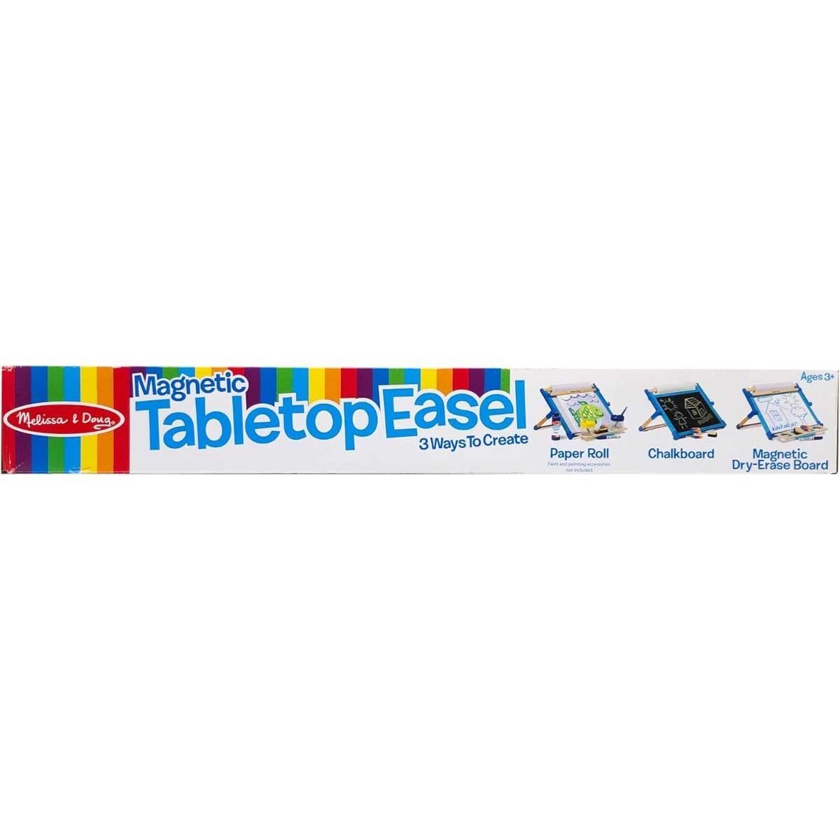 ميليسا آند دوغ حامل رسم فني مغناطيسي مزدوج الجوانب للطاولة مع سبورة قابلة للمسح الجاف للجنسين، 3-4 سنوات