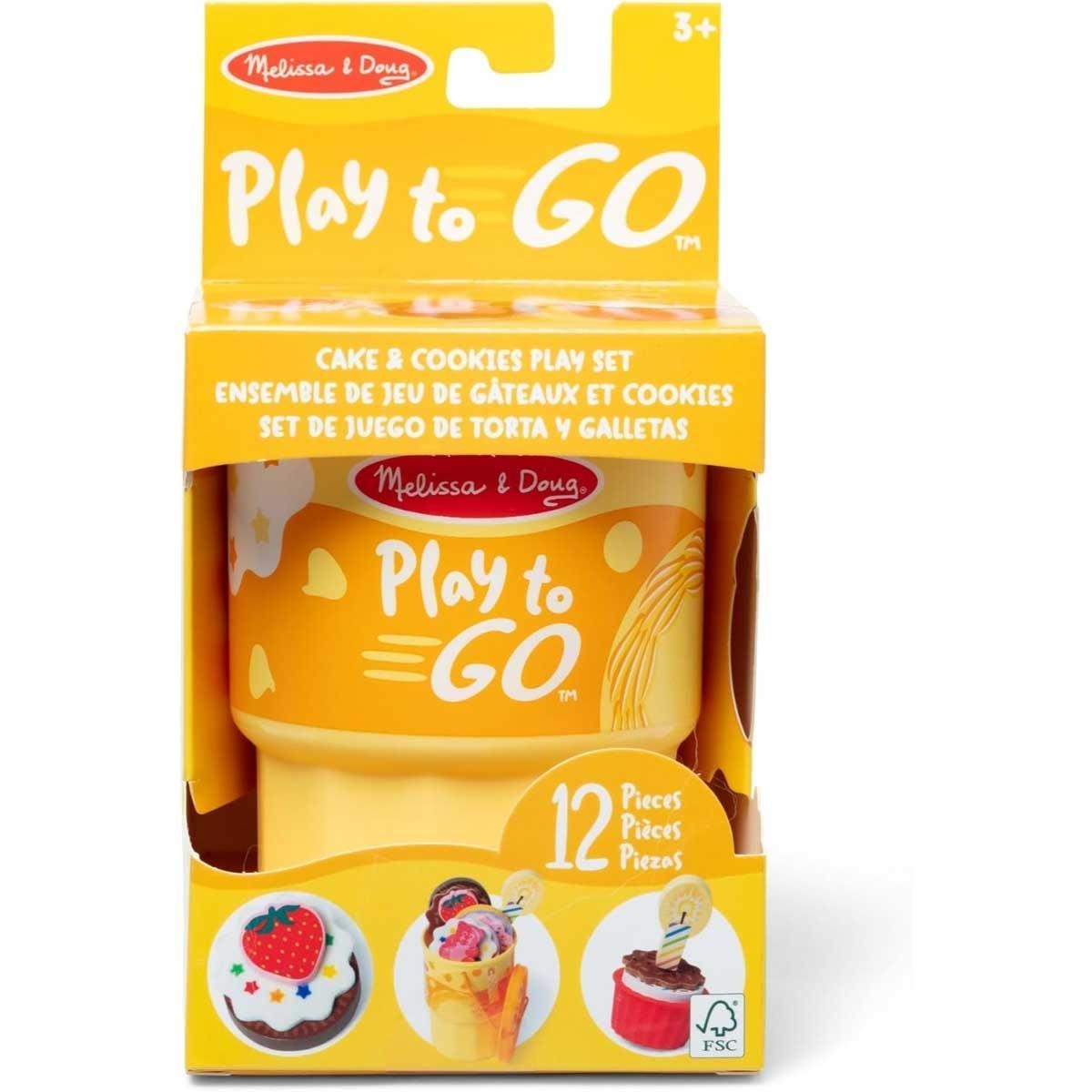 ميليسا آند دوغ لعبة طعام لعب للسفر بلاي تو غو كيك وبسكويت للجنسين، 3-4 سنوات