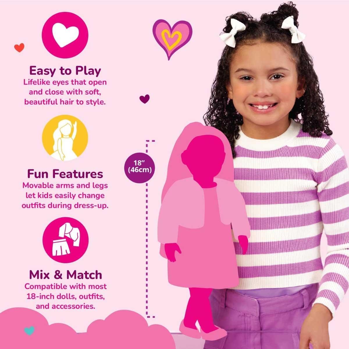 أور جينيريشن طقم ملابس سباحة حورية البحر ديلوكس للبنات، 3-4 سنوات