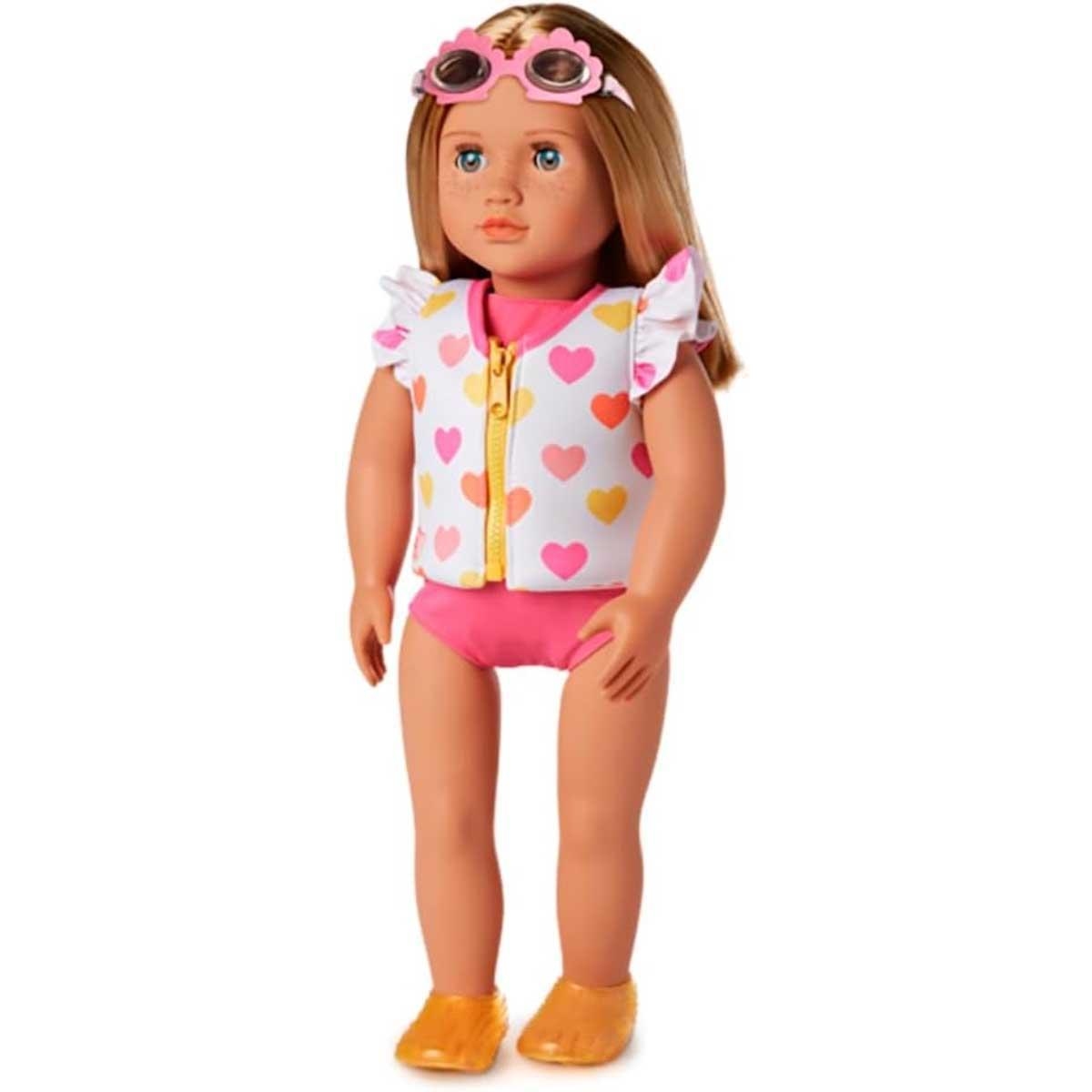 أور جينيريشن طقم ملابس سباحة Love to Swim للبنات، 3-4 سنوات