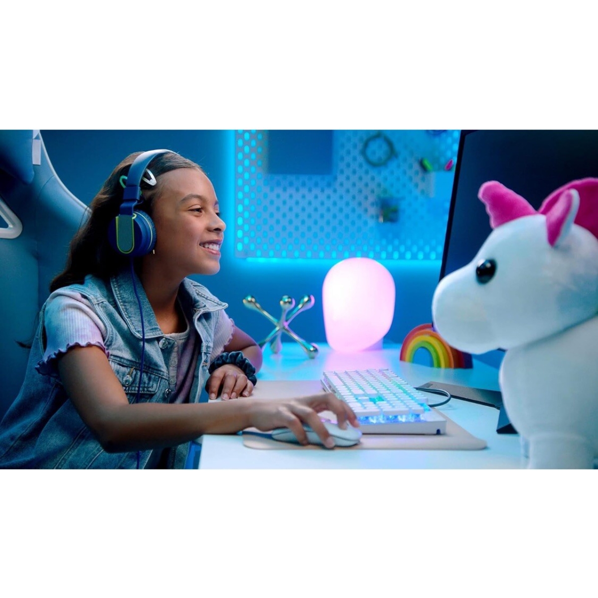 أدوبت مي لعبة قماشية يونيكورن نيون 12 إنش للجنسين، 5-7 سنوات