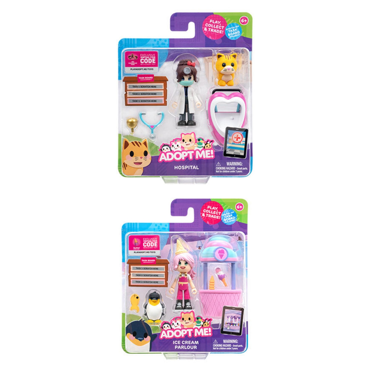 أدوبت مي مجموعة لعب منوّعة تحتوي على 2 فيغر للجنسين، من 5 إلى 7 سنوات