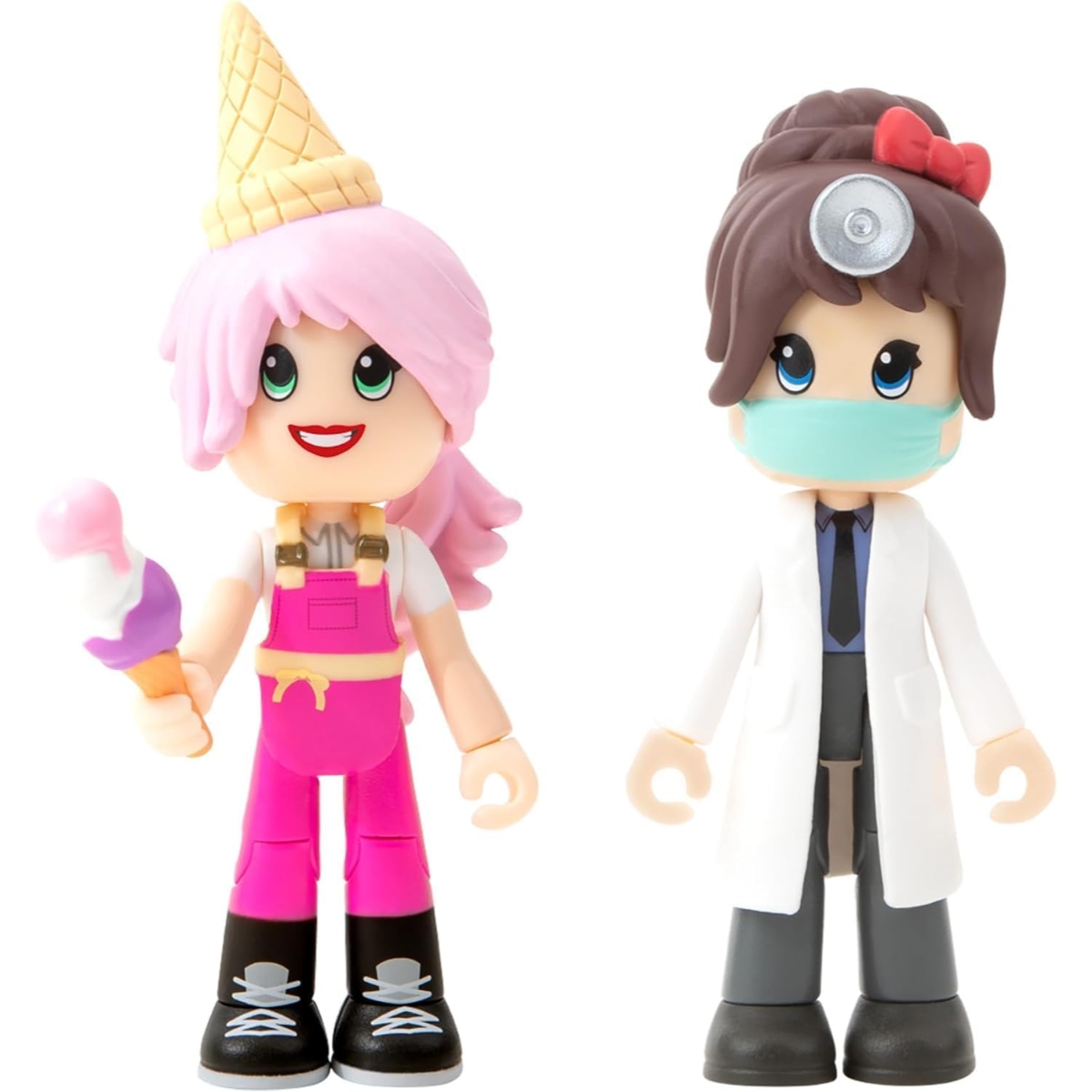 أدوبت مي مجموعة لعب مستشفى ومحل آيس كريم مع 4 فيغر للجنسين، من 5 إلى 7 سنوات