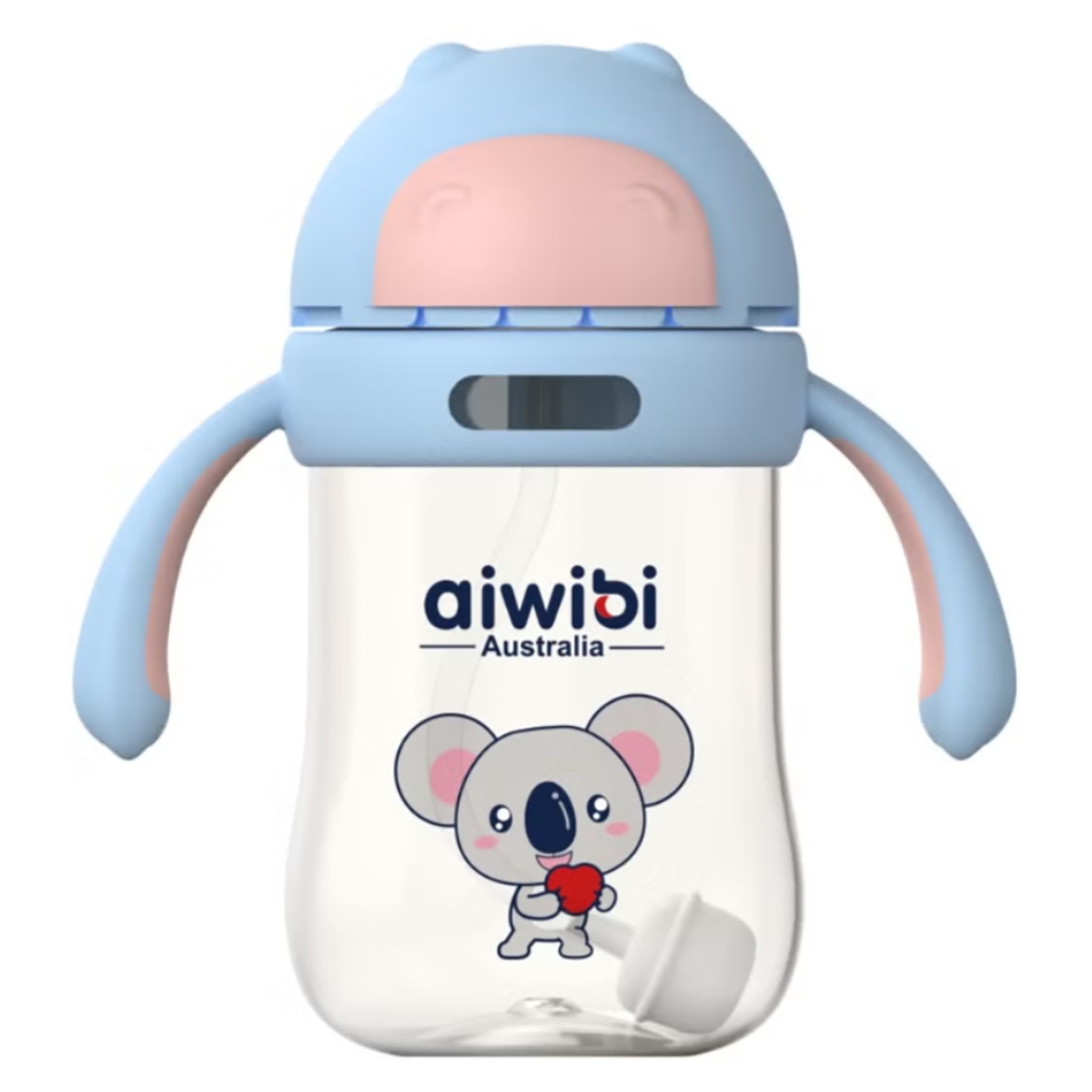 آيويبي زجاجة ماء للأطفال حديثي الولادة بلون أزرق بحجم 300 مل للأطفال من عمر 0 إلى 2 سنة