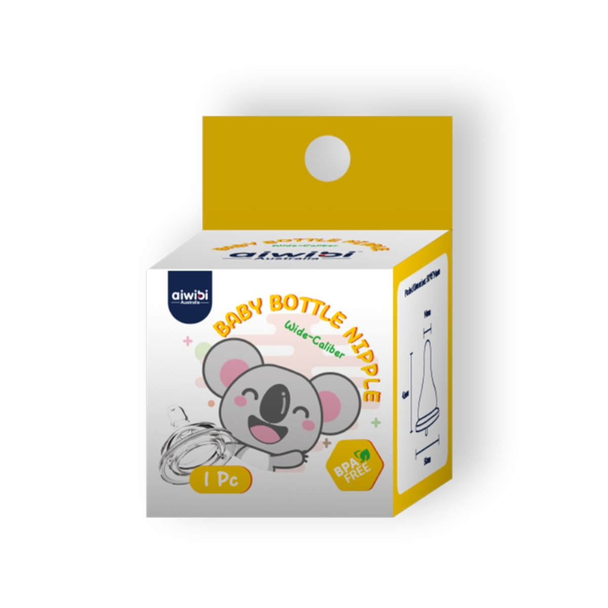 آيويبي حلمة رضاعة مقاس L للأطفال من عمر 0 إلى 2 سنة