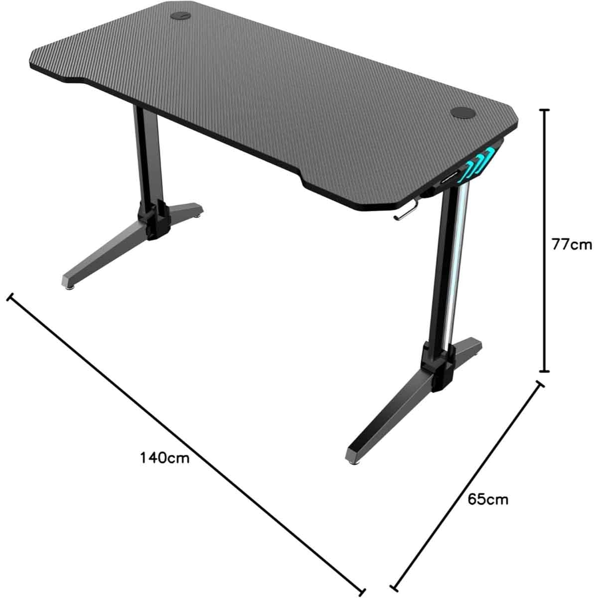 انداسيت مكتب ألعاب RGB بتأثيرات إضاءة ماسكس 2