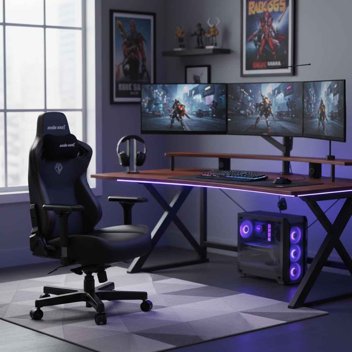 انداسيت كرسي ألعاب كايزر 3 مقاس L موديل AD12YDC-L-01-B-PVC