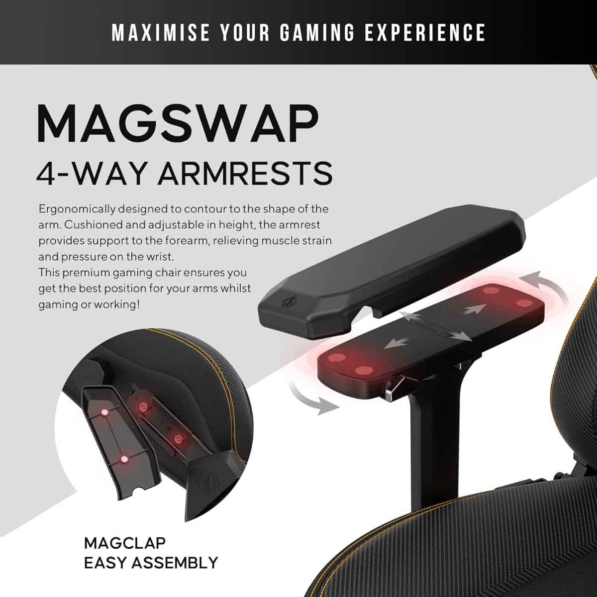 انداسيت كرسي ألعاب كايزر 3 مقاس L موديل AD12YDC-L-01-B-PVC