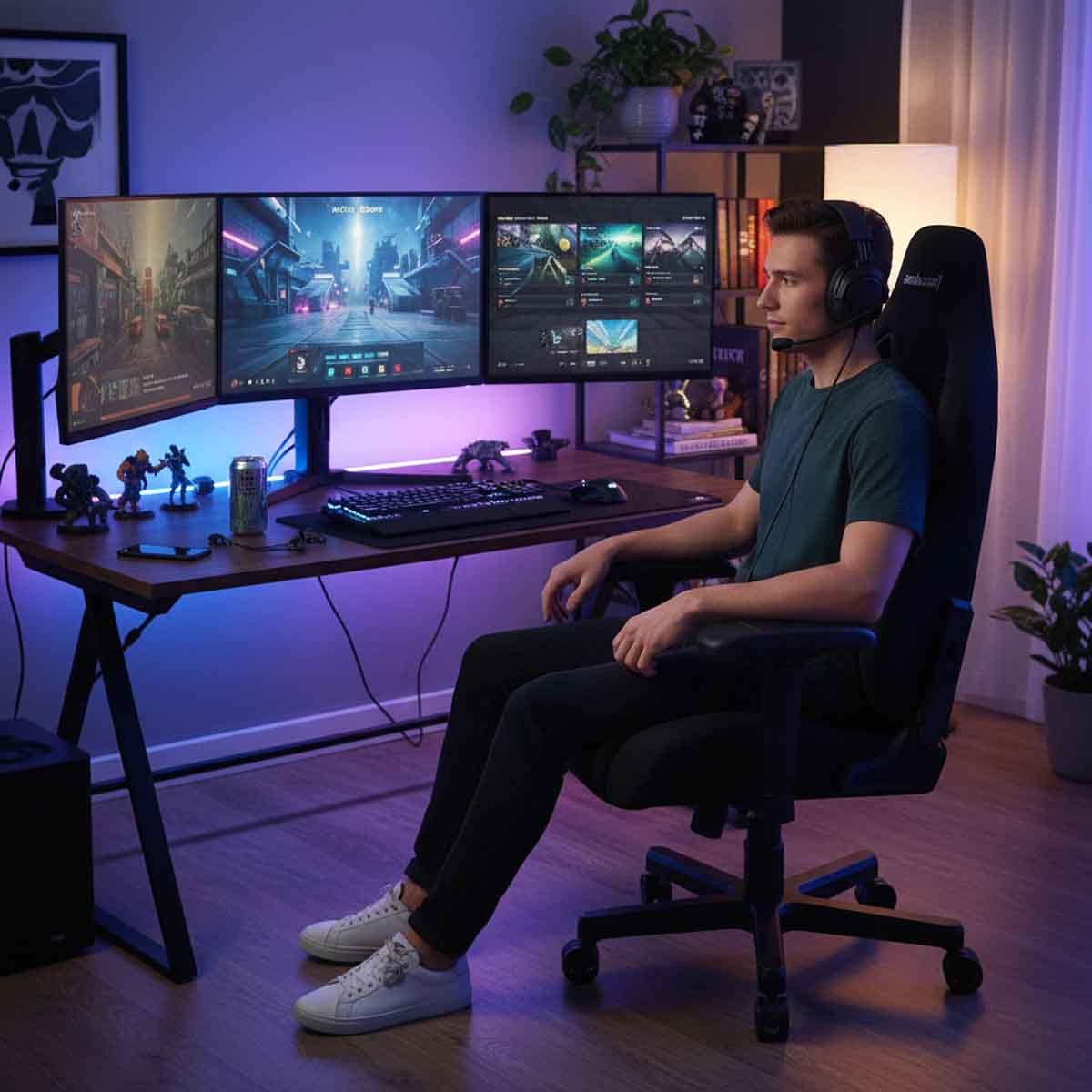 انداسيت كرسي ألعاب كايزر 4 مقاس XL موديل AD12YDDC-XLL-20-B-CF