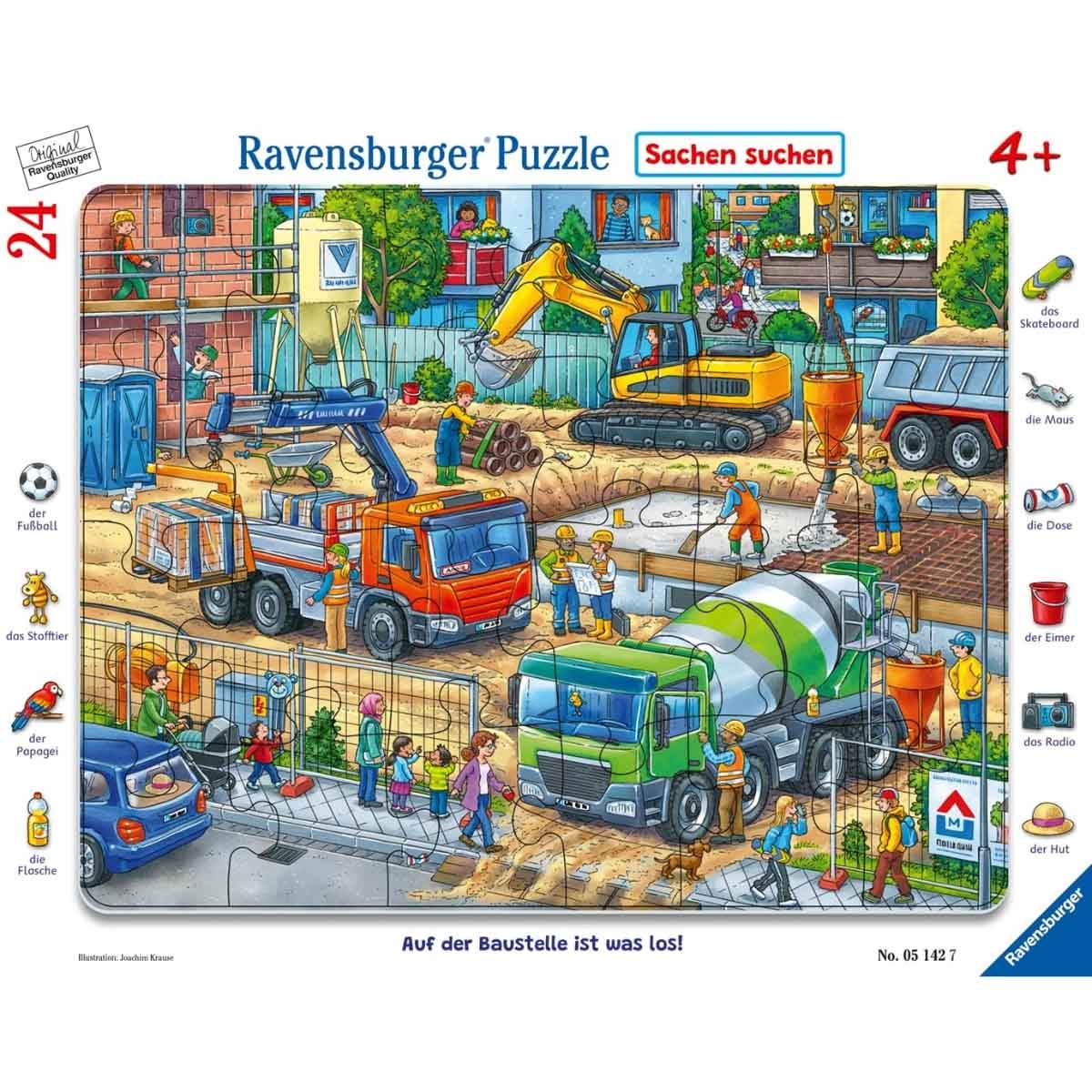 أنكيت تويز مجموعة لعبة لوحية مع أحجية الصور المقطوعة مع أحجية سبينوصور وموقع البناء من رافنسبورجر، للجنسين، 5-7 سنوات