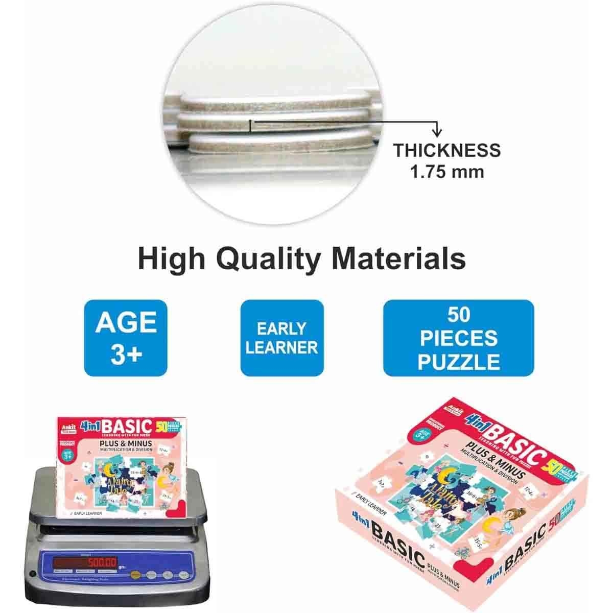 أنكيت تويز مجموعة لعبة لوحية مع أحجية الصور المقطوعة مع أحجية سبينوصور وموقع البناء من رافنسبورجر، للجنسين، 5-7 سنوات