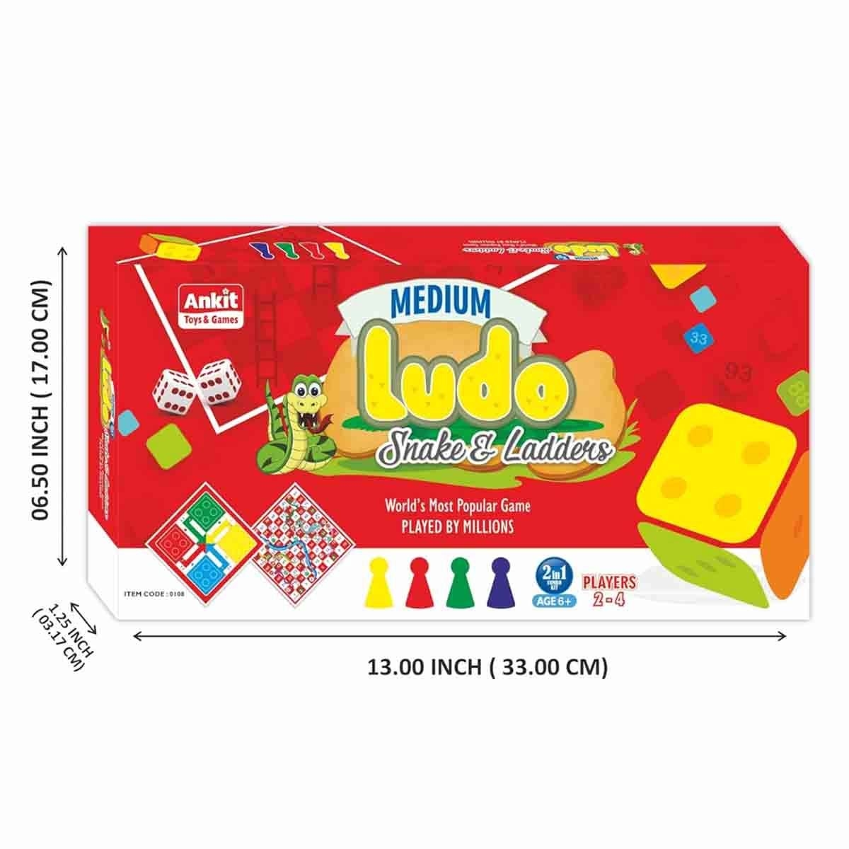 أنكيت تويز مجموعة لودو متوسط الحجم + كرة أرضية من رافنسبورجر مع لغز من إديوكا، للجنسين، 13+ سنة