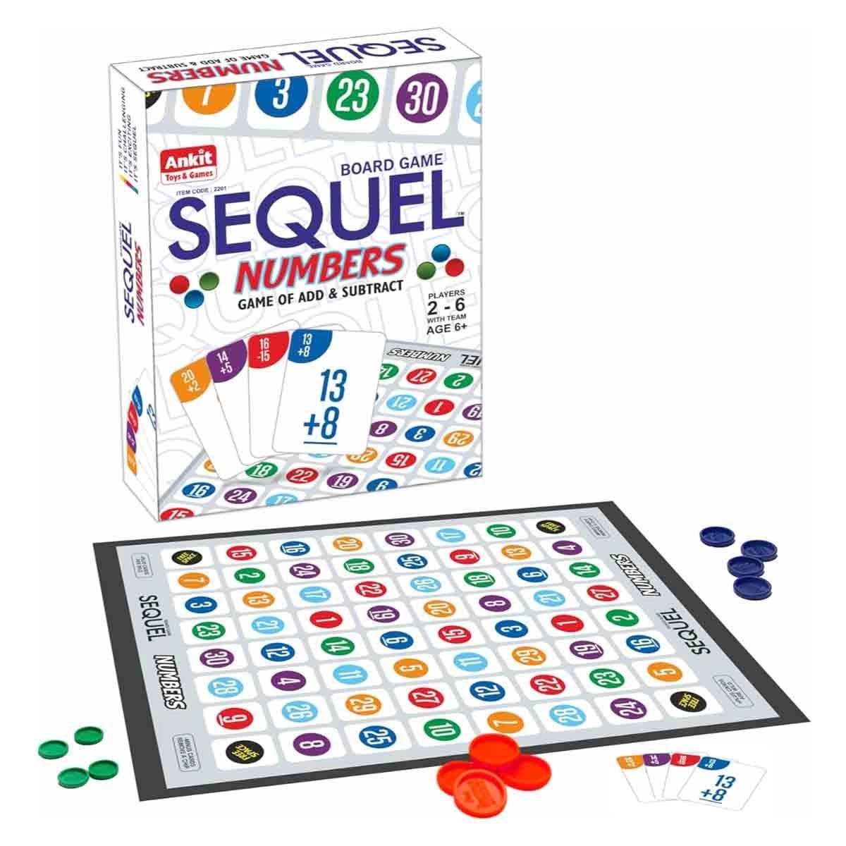 أنكيت تويز مجموعة لعبة سيكويل الأرقام + شطرنج ولودو جامبو مع لغز من رافنسبورجر، للجنسين، 13+ سنة