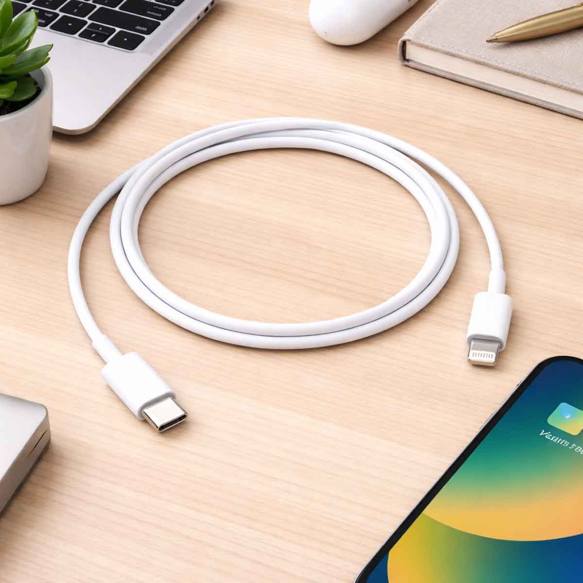 أبل كابل شحن USB-C بقدرة 60 واط بطول 1 متر