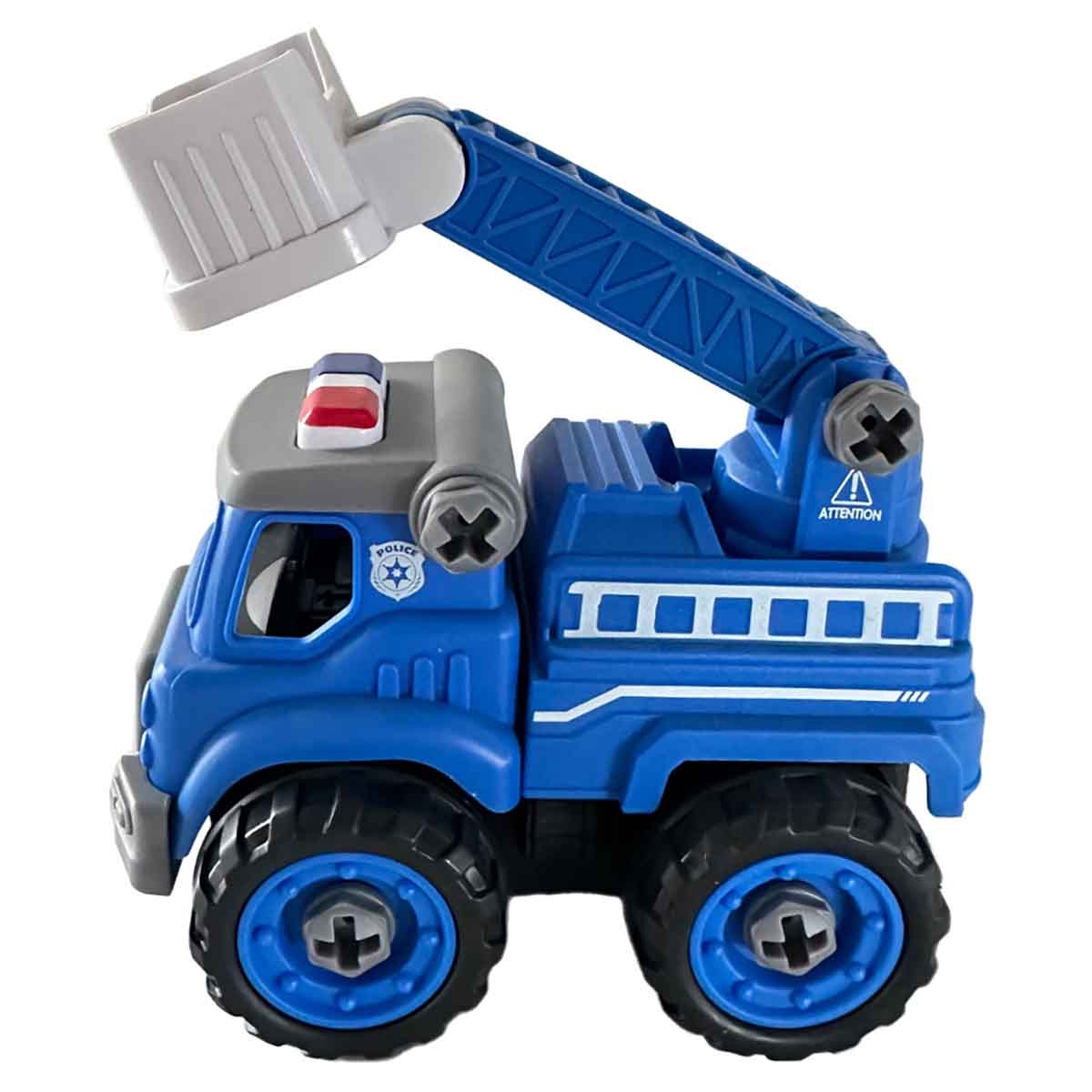 لي منغ تويز شاحنة إنقاذ مائي من مكعبات تركيب صغيرة للجنسين، من عمر 3-4 سنوات