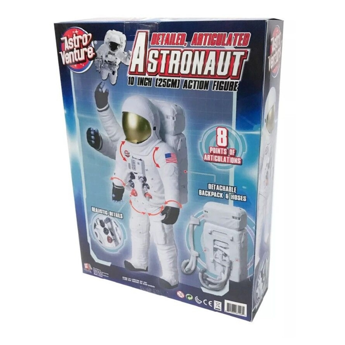 أسترو فنتشر فيجر رائد فضاء 10 إنش للأولاد، 5-7 سنوات