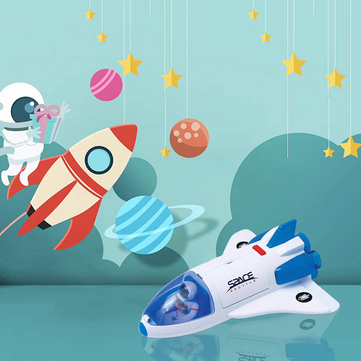 أسترو فنتشر مجموعة ديلوكس فضاء للأولاد، 3-4 سنوات