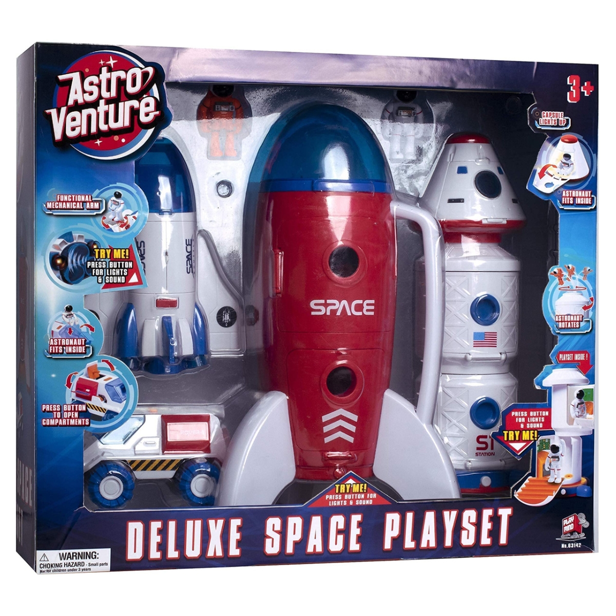 أسترو فنتشر مجموعة ديلوكس فضاء للأولاد، 3-4 سنوات