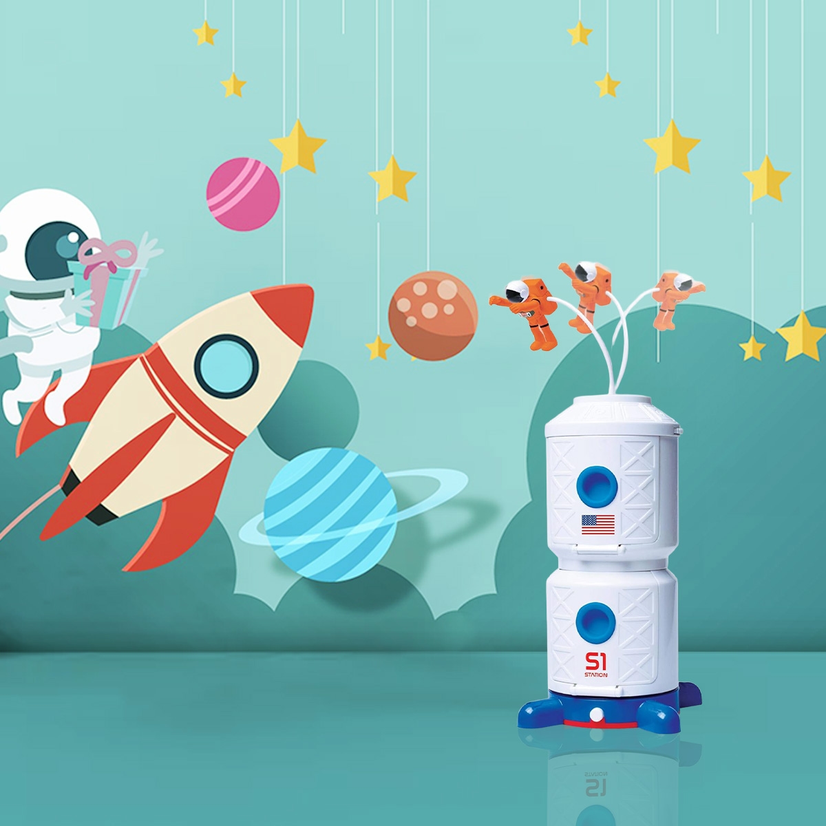 أسترو فنتشر مجموعة ألعاب الفضاء للأولاد، 3-4 سنوات