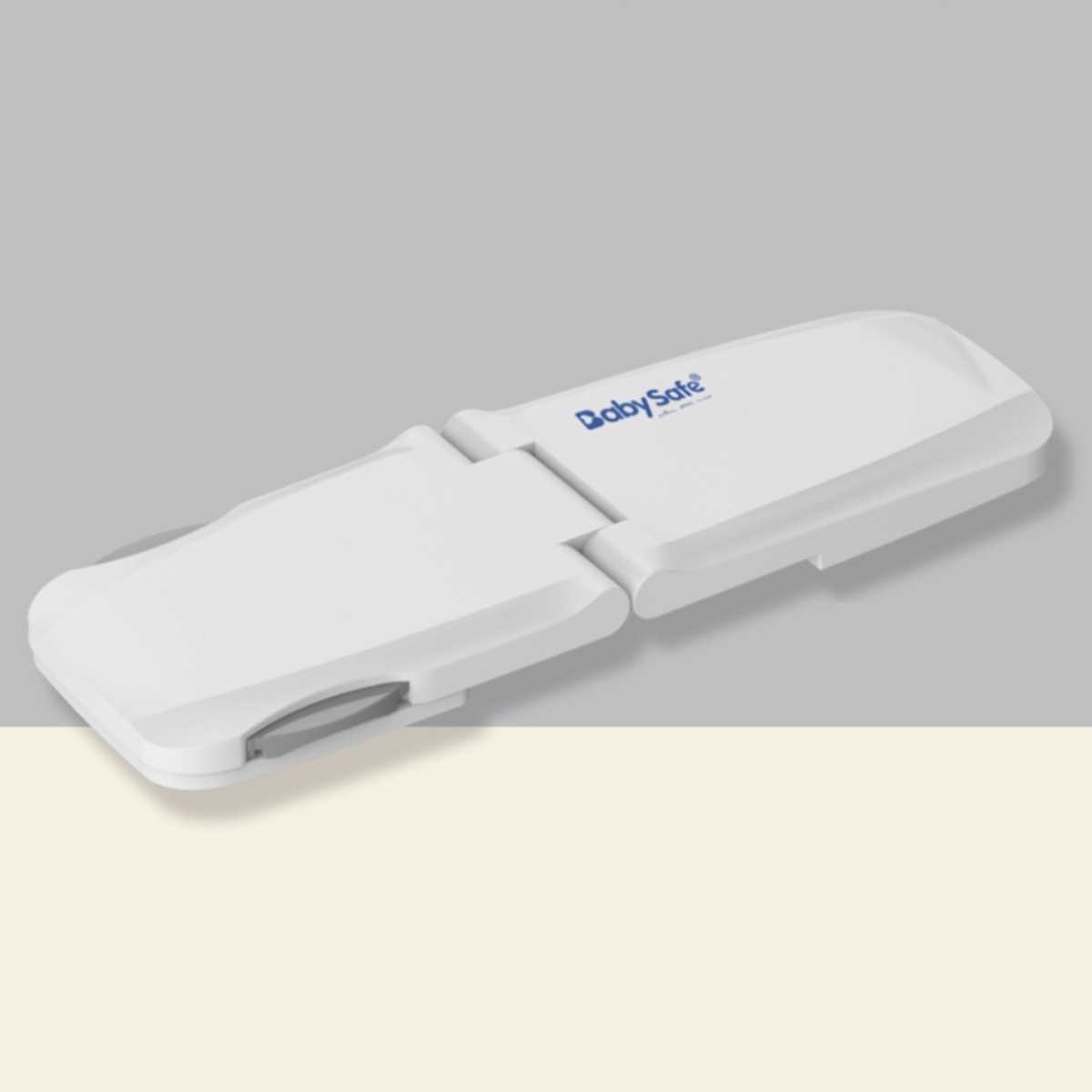 بيبي سيف قفل خزانة 90 درجة متعدد الاستخدامات باللون الرمادي للأطفال من عمر 0 إلى 2 سنة مجموعة من 4