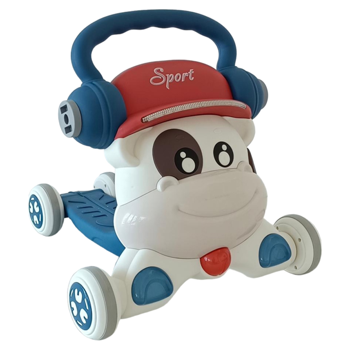 بيبي دريم مشاية 3 في 1 بلون أزرق بارتفاع قابل للتعديل للأطفال من عمر 0 إلى 2 سنة