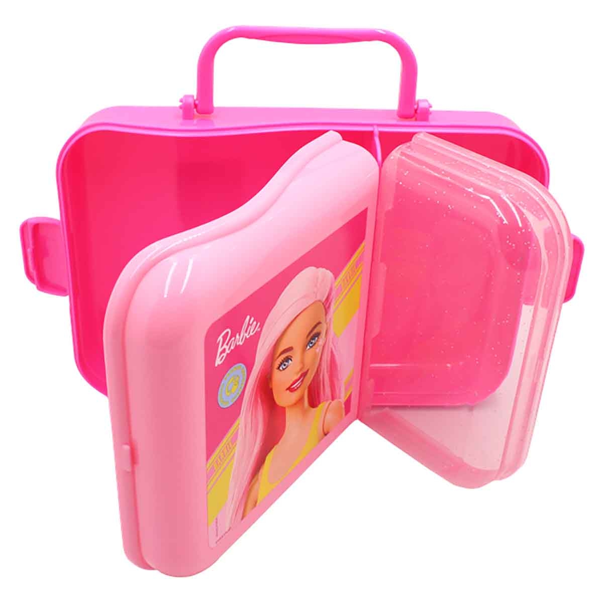 باربي صندوق غداء أنيق وعملي مضاد للتسرب بقطعتين