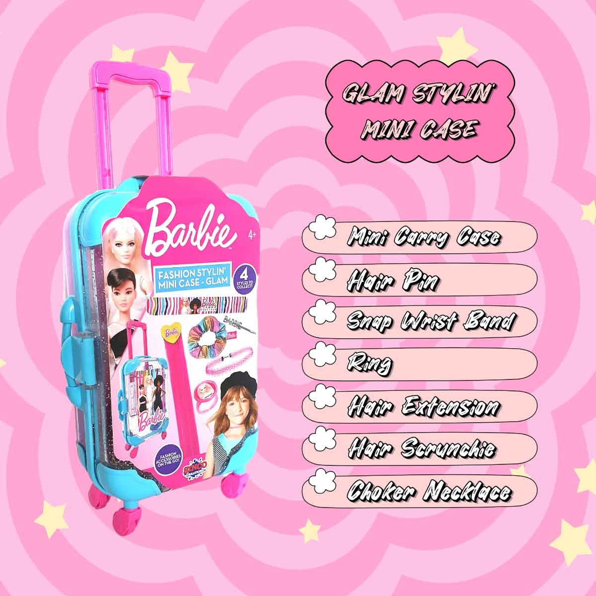 باربي مجموعة حقيبة صغيرة لتنسيق الأزياء تشكيلة متنوعة للبنات، 5-7 سنوات