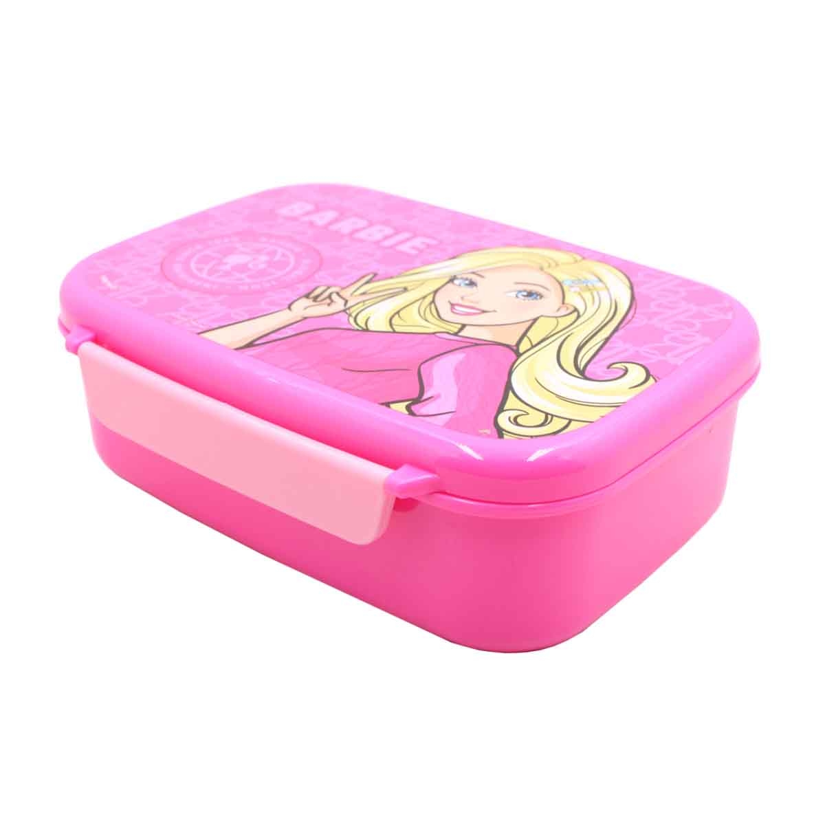 باربي صندوق غداء وردي أنيق مضاد للتسرب مع صينية داخلية