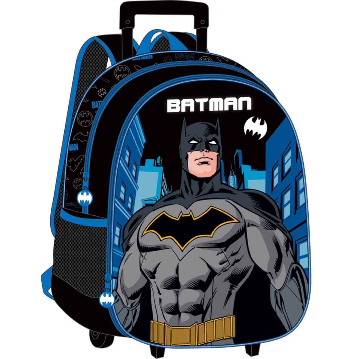 دي سي باتمان حقيبة ظهر ترولي سوبرهيرو مقاس 16 انش