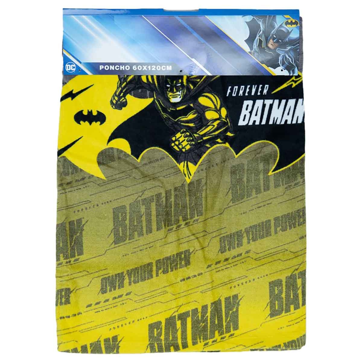 باتمان منشفة أطفال بقلنسوة ناعمة وماصة باللون الأسود للأولاد من عمر 3-4 سنوات