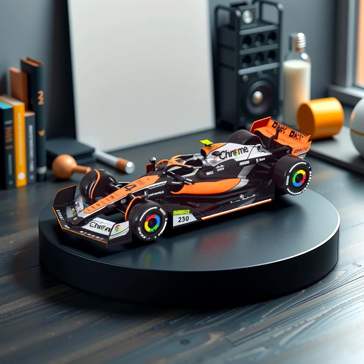 بي بي جونيور سيارة مك لارن فيراري مقياس 1:43 بإضاءة وصوت للجنسين، 3-4 سنوات