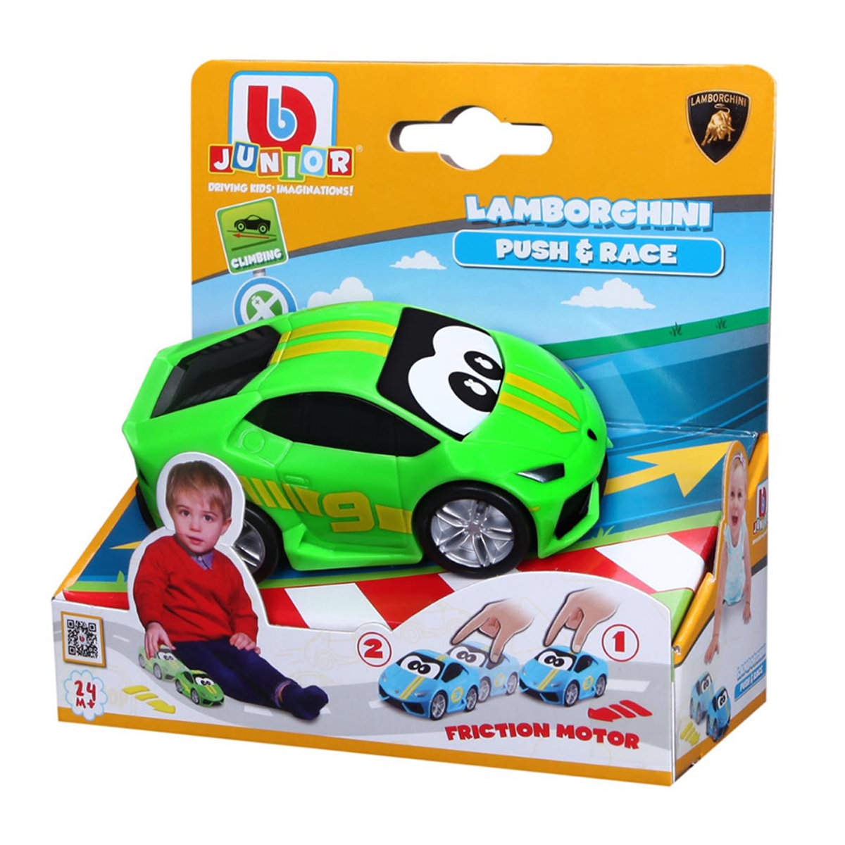 بي بي جونيور سيارة لامبورجيني دفع وسباق متنوعة للأطفال، 0-2 سنوات BBJ16-85118