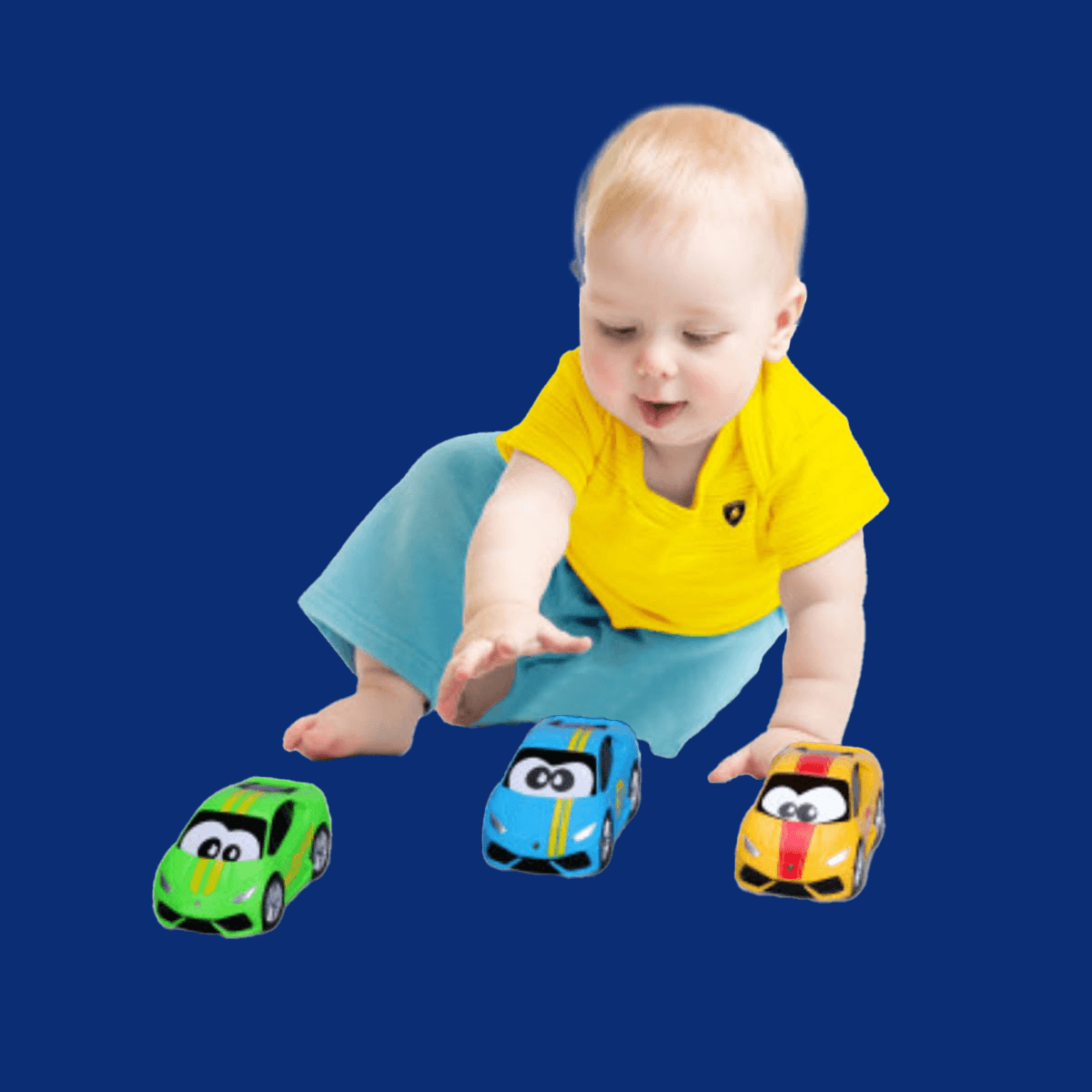 بي بي جونيور سيارة لامبورجيني دفع وسباق متنوعة للأطفال، 0-2 سنوات