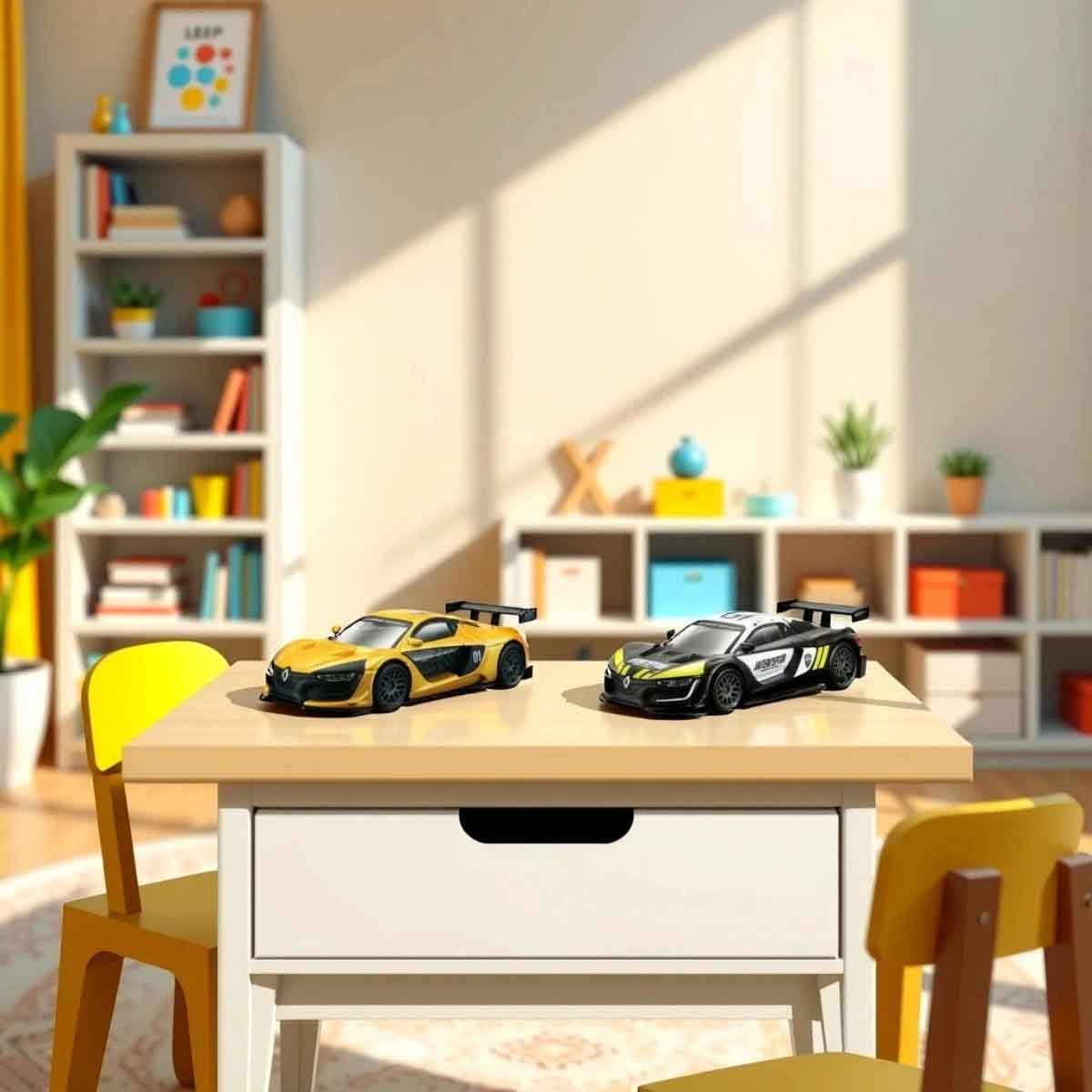 بوراغو مجموعة مرآب وموقف سيارات ستريت فاير مع سيارة دايكاست رينو سبورت، للجنسين، 3-4 سنوات