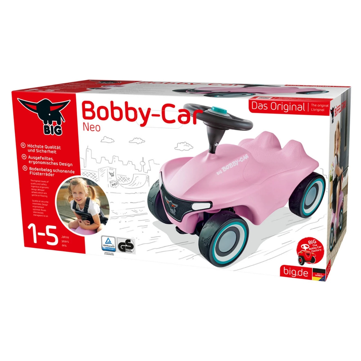 بيغ بوبي كار نيو لعبة ركوب أنثراسايت للأطفال، 0-2 سنوات