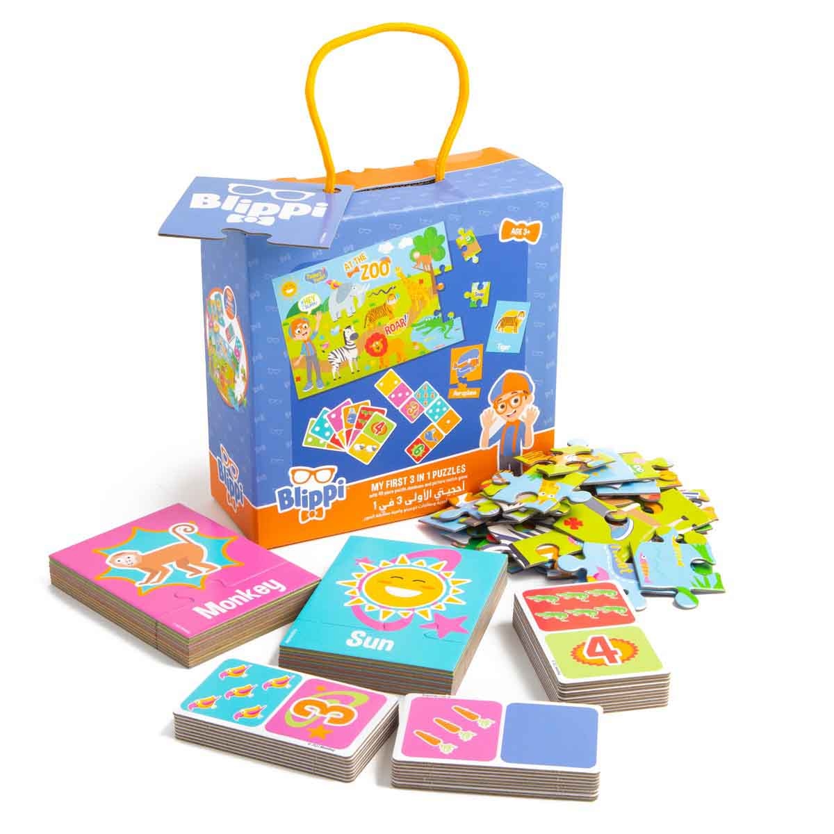 بليبي مجموعة الألغاز الأولى 3 في 1 للجنسين، عمر 3-4 سنوات