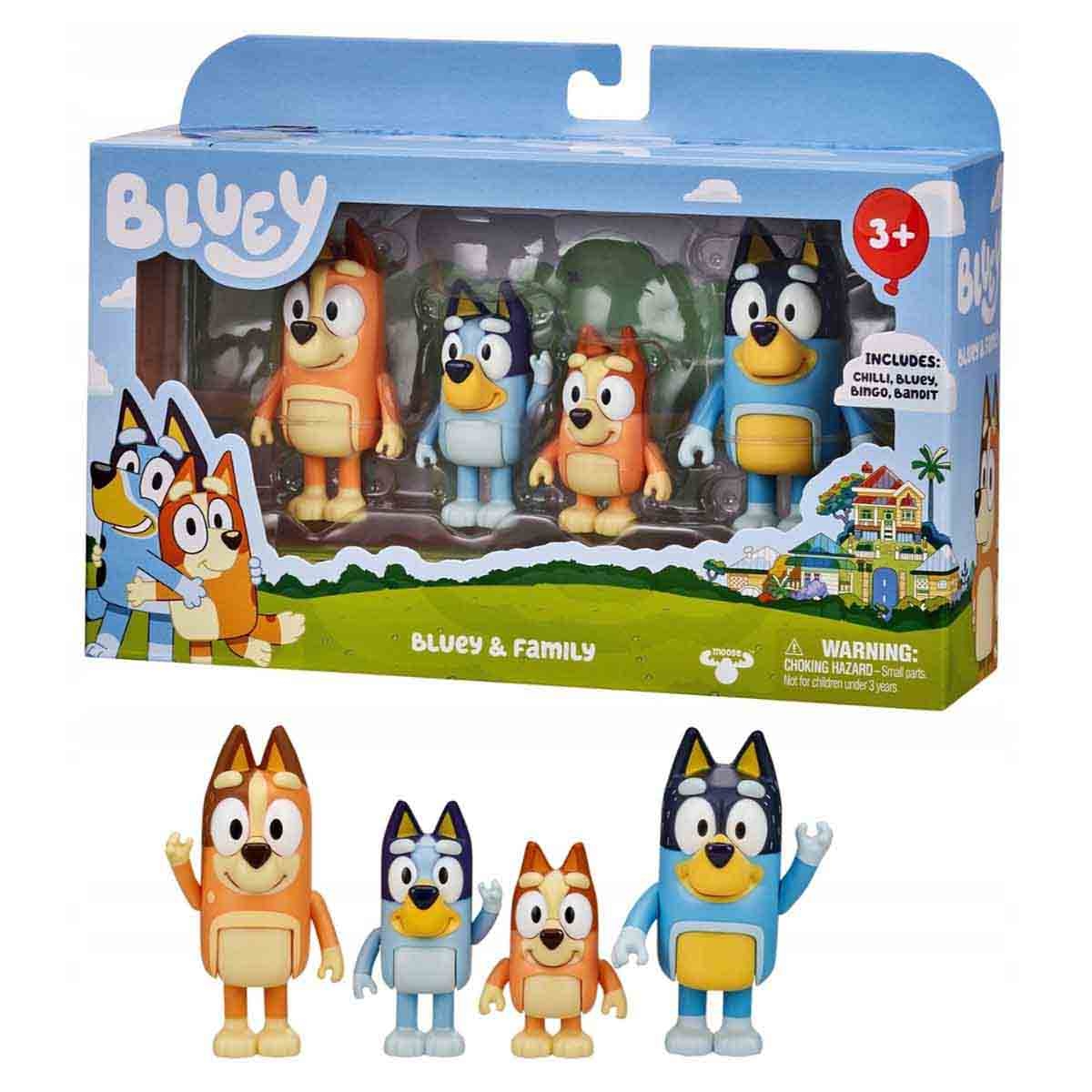 بلووي مجموعة شخصيات اكشن عائلة الحيوانات للجنسين، 3-4 سنوات