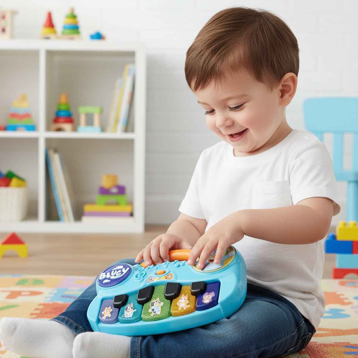 بلووي لوحة مفاتيح موسيقية، للأطفال الصغار من عمر 0 إلى 2 سنة