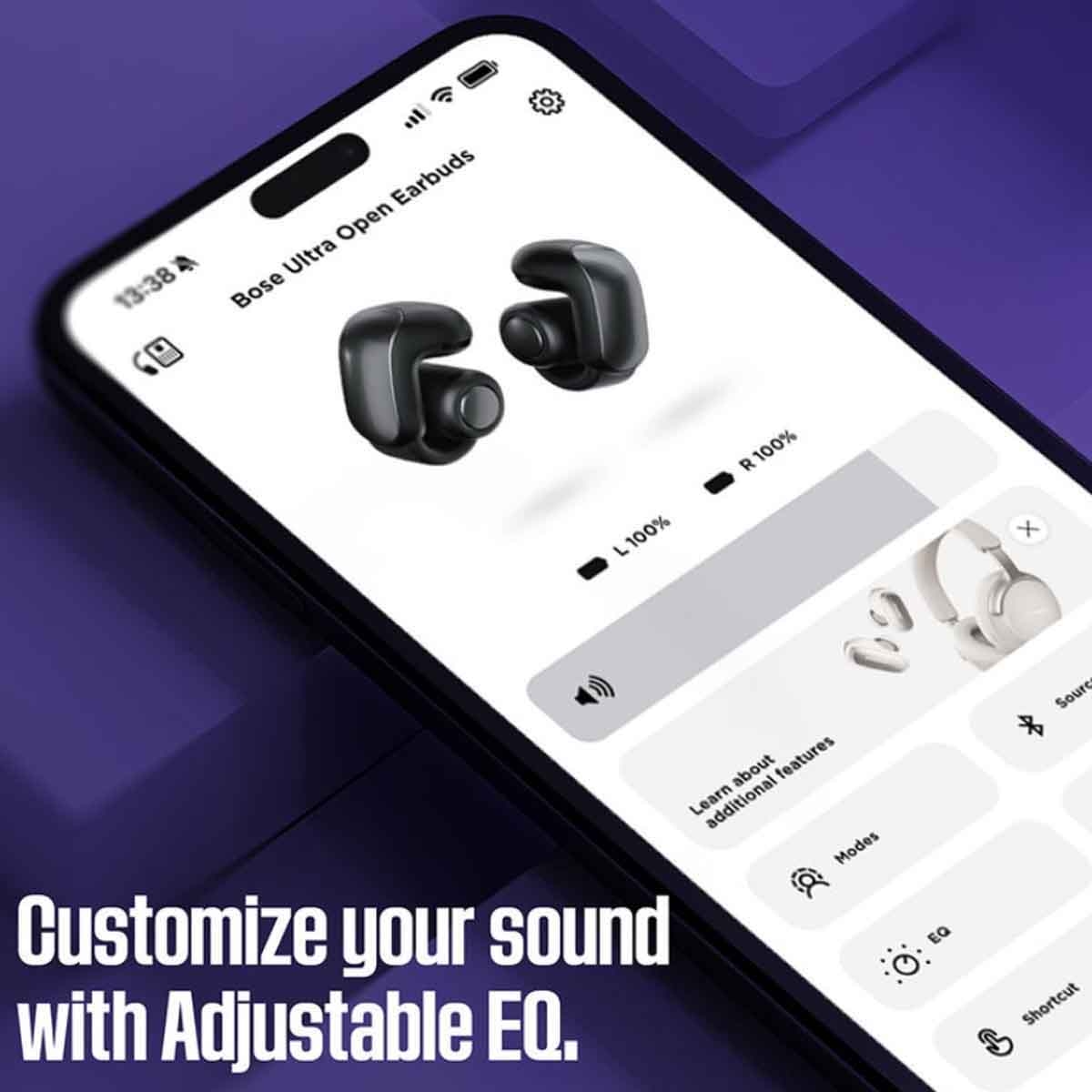 بوز ألترا أوبن سماعات أذن لاسلكية مفتوحة باللون الأسود