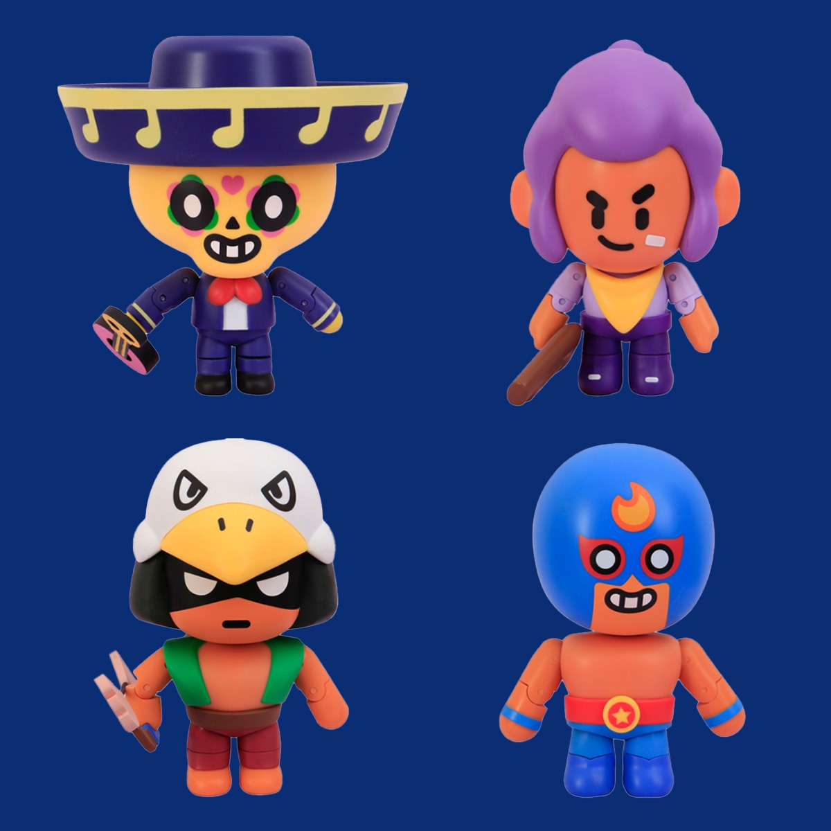 برول ستارز 4.5 إنش (S1) فيجر حركة متنوع في علبة نافذة للأولاد، 3-4 سنوات، مجموعة من 2