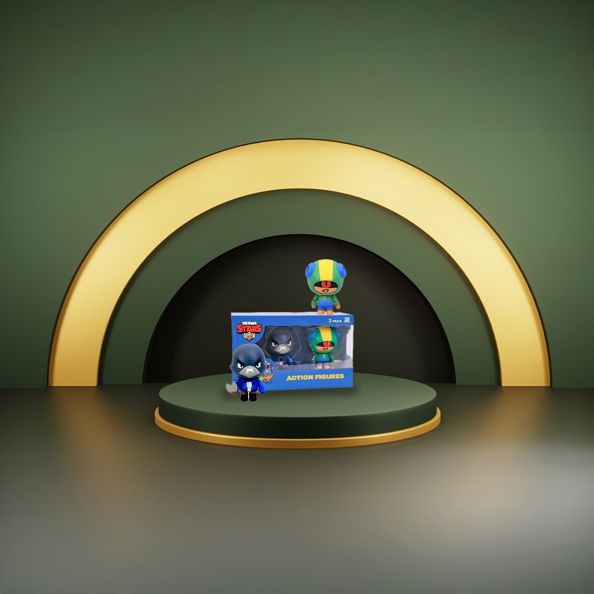 برول ستارز فيجر حركة متنوع 4.5 إنش في علبة نافذة للأولاد، 3-4 سنوات