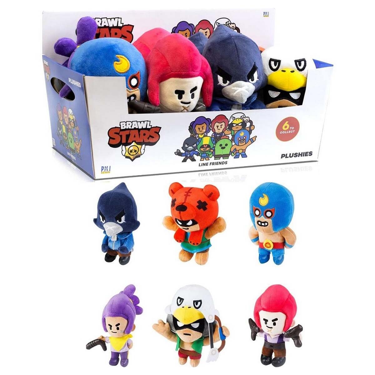 برول ستارز لعبة محشوة متنوعة 6.4 انش للجنسين، عمر 3-4 سنوات