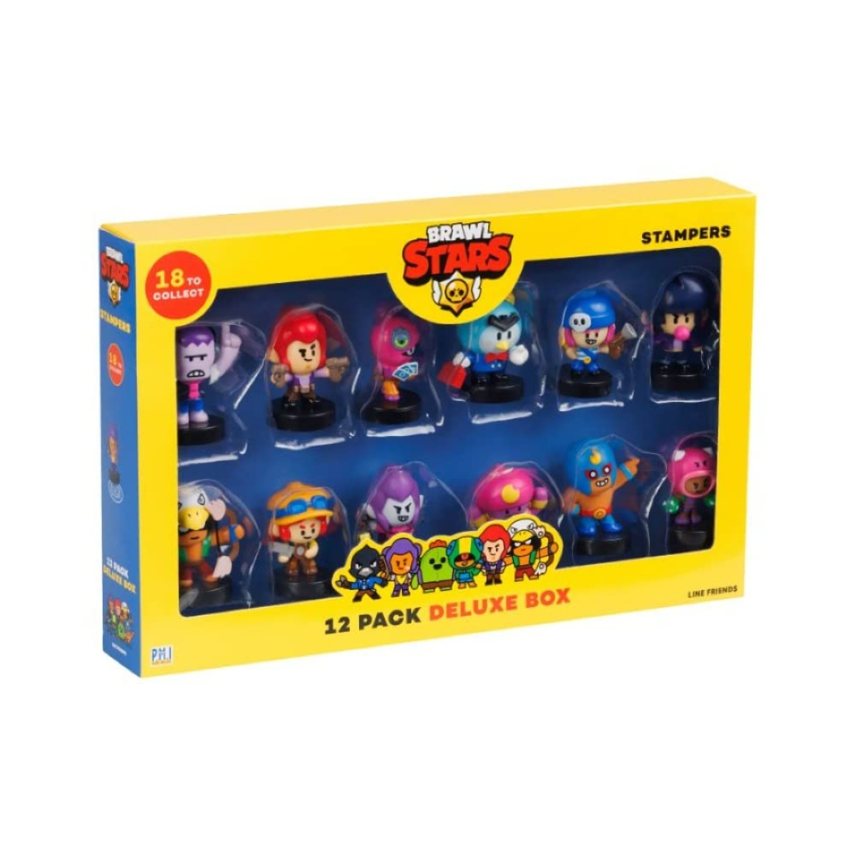 برول ستارز (S1) علبة ديلوكس للطوابع للأولاد، 3-4 سنوات، مجموعة من 12