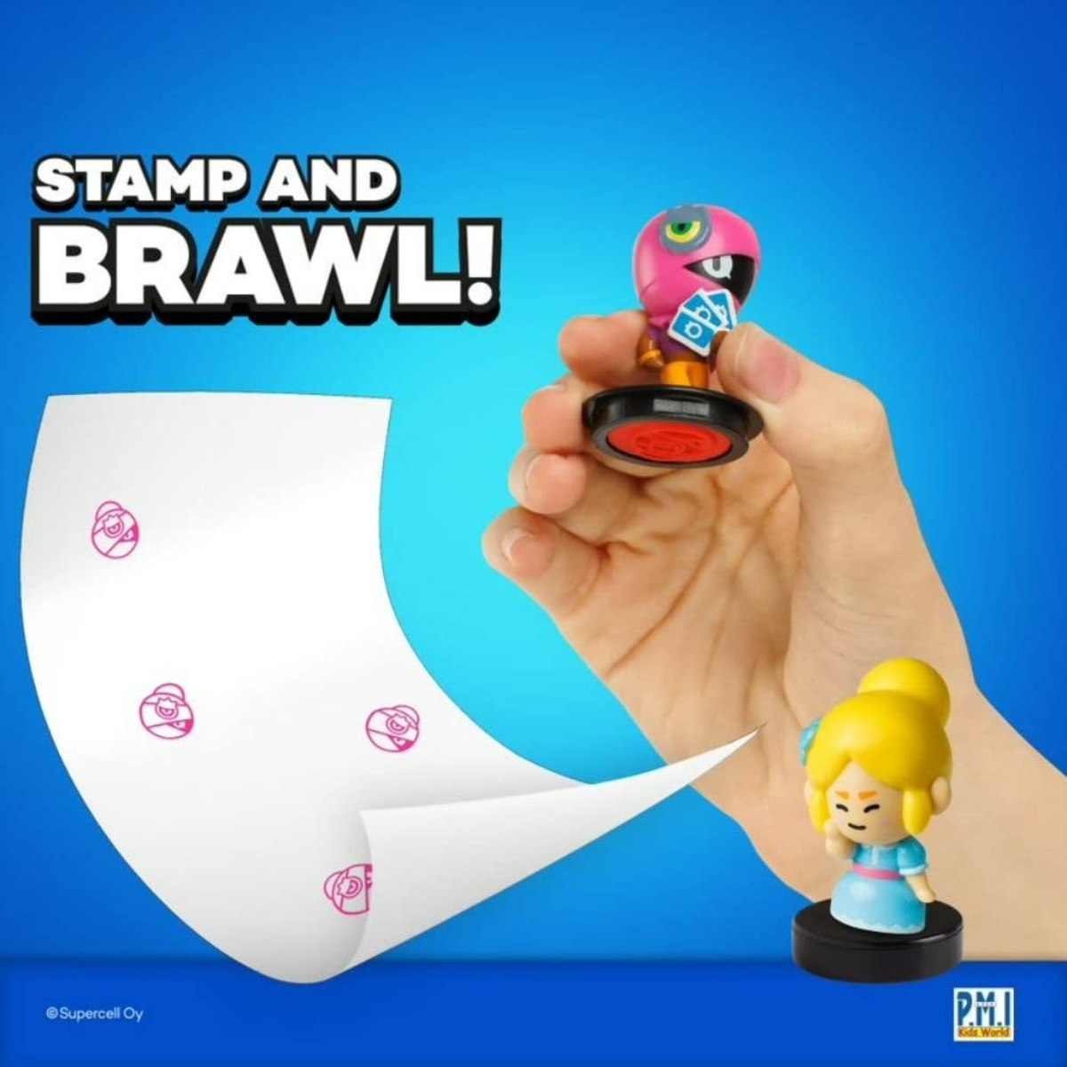 برول ستارز (S1) علبة ديلوكس للطوابع للأولاد، 3-4 سنوات، مجموعة من 12